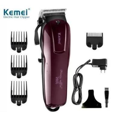 Imagem de Cortador de Cabelo 110/220v Original 6 Pentes Kemei 2600