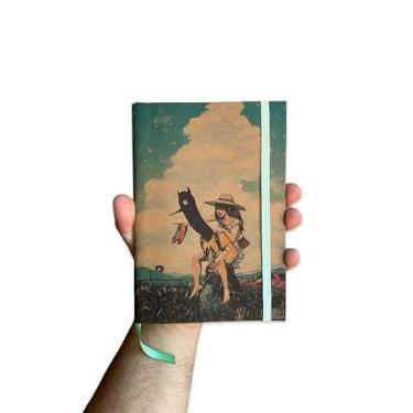 Imagem de Sketchbook Caderno Oyasumi Punpun Inio Asano com Elástico e Marca Página Aquarela (P Chaveiro (7x10cm), Reciclado 80 Páginas)