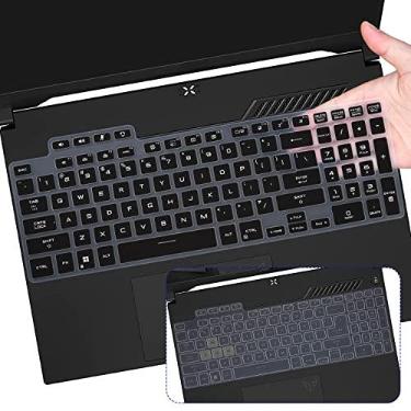 Imagem de 2 peças de capa de teclado ASUS TUF para jogos 2024 2023 2022 F16 FX607VU FX607JV, A16 FA607PI FA617NS 40.6 cm/ F17 FX707 / F15 FX507 FX507VU, Dash 15 F15 F15 FX517 , A15 FA507NU / A17 FA707RM Skin