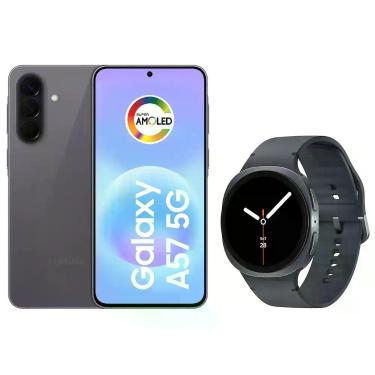 Imagem de Smartphone Samsung Galaxy A57 128GB Cinza - 5G + Smartwatch Galaxy Wat