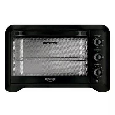 Imagem de Forno Elétrico de Bancada Dako Pratiko 50L 1600W com Timer e Grill Preto 110V