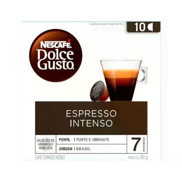 Imagem de Nescafé Dolce Gusto Intenso 80g, 10 Cápsulas, Espresso Intenso