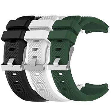 Imagem de Estilo no Pulso, Kit 3 Pulseiras 22mm compatível com Redmi Watch 5 Active ou Lite cor:Preta - Verde Escuro - Branca