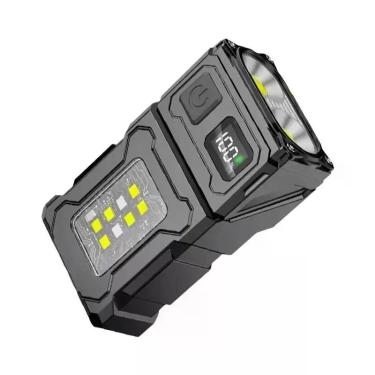 Imagem de Lanterna LED Mini Super Brilhante Recarregável Por USB, Portátil Com Í