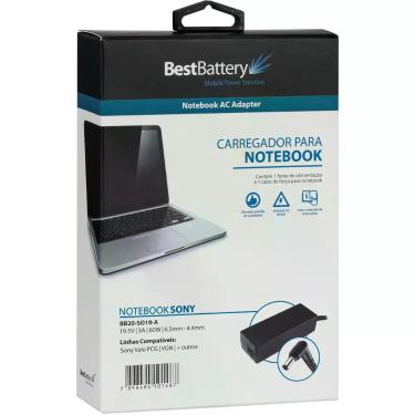 Imagem de Fonte Carregador para Notebook Sony Vaio VGP-AC19V10 - BestBattery, 65