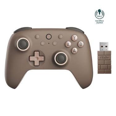 Imagem de 8Bitdo Ultimate 2C Wireless Controller for Windows PC & Android (Brownie) | Taxa de pesquisa de 1000 Hz, joysticks de efeito Hall e gatilhos de corredor, amortecedores L4/R4 remapeáveis