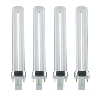 Imagem de SATZOL Pacote com 4 lâmpadas 13W GX23 com base de 2 pinos 4100K PL-S 13W CFL de substituição para Sylvania 21135 CF13DS/841- Philips 146878 PL-S 13W/841 e GE 97572 F13BX/841
