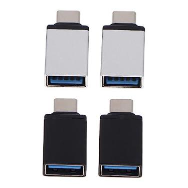 Imagem de OSALADI 4 Pcs Adaptador USB fêmea dispositivo de conversão USB tipo c conversor USB adaptador de usb Conversor de celular para USB conversores portáteis conversor de transferência tipo-c