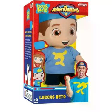 Imagem de Boneco Articulado Luccas Neto 1070 com 14 Frases Famosas do Youtuber Rosita