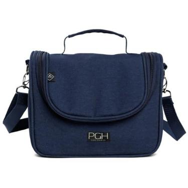 Imagem de Bolsa Lancheira Térmica Impermeável, PGH, Modelo COMPACT MINI - Capacidade de 4 Litros (Azul Marinho)