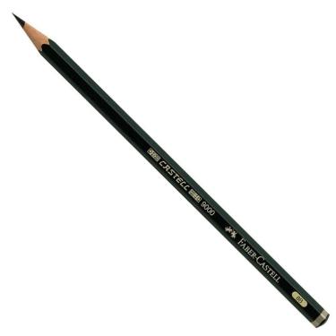 Imagem de Lápis Grafite EcoLápis Castell 9000 8B Sextavado Faber-Castell - Faber