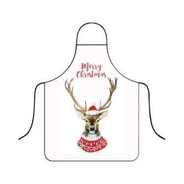 Imagem de Avental De Natal Impermeável Festivo, Divertido Para Cozinha E Decoraç