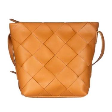 Imagem de Bolsa Arezzo Bucket Tressê Elegante Média