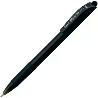 Imagem de Caneta Esferográfica FEEL-IT 0,7MM Preta - Caixa com 12 - Pentel