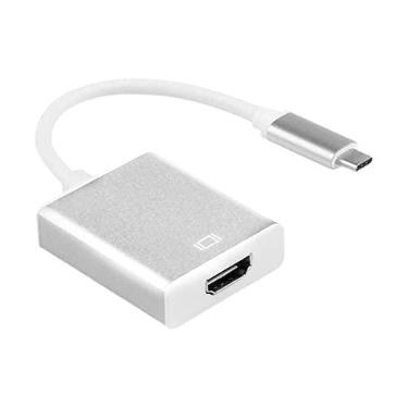 Imagem de Adaptador Lys USB Tipo C x Hdmi - Branco/Prata