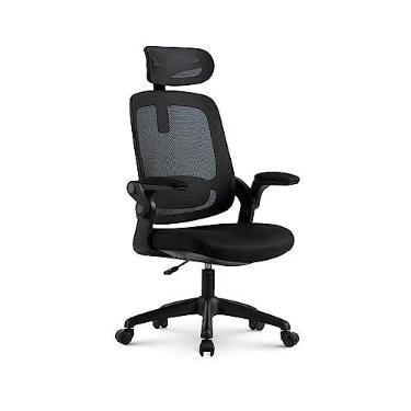 Imagem de Elements Cadeira de Escritorio Ergonômica Astra com Apoio Lombar e Cabeça, Preta