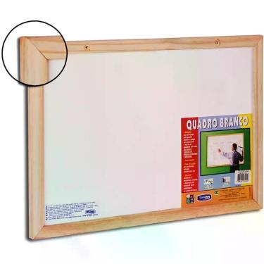 Imagem de Quadro Branco Moldura Madeira 070X050CM Standard - Cortiarte
