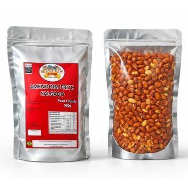 Imagem de Amendoim Frito Salgado Nacaju 500g Snack Crocante