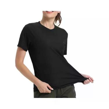 Imagem de Camiseta Esportiva Feminina Ultraleve De Secagem Rápida E Respirável P