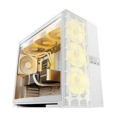 Imagem de Gabinete Gamer Geometric Future Model 5 Vent Branco com 5 Fans GEO-M5VF-W