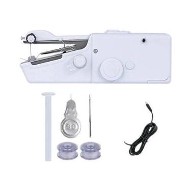 Imagem de Máquina De Costura Portátil Mini Elétrica Para Artesanato E Suprimento