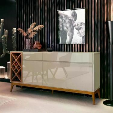 Imagem de Buffet Passion Off White/Cedro Natural EDN Móveis
