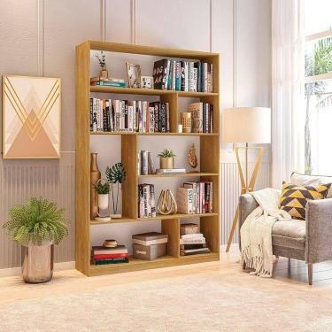 Imagem de Estante de Livros 120 cm X 180 cm 5 Prateleiras Seattle Yescasa Marrom