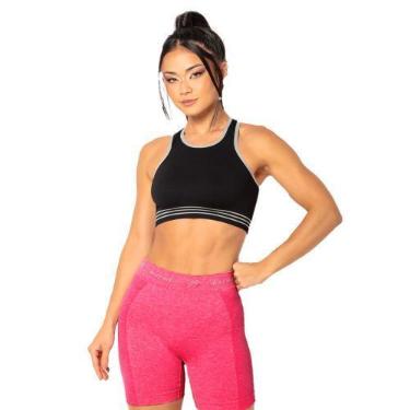 Imagem de Short Feminino Sem Costura Mormaii Fitness Fit Para Academia Treino Co