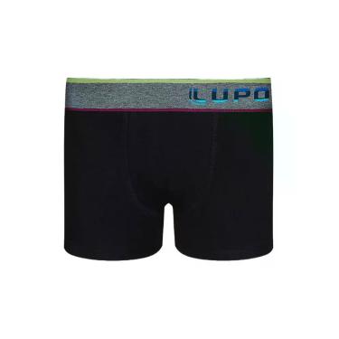 Imagem de Cueca Boxer Infantil Lupo 00151-011 Lisa Algodão T. P/GG, M, 9990, Pre