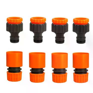 Imagem de Conjunto Profissional Engate Rápido 1/2 + Adaptador 3/4  Irrigação Fác