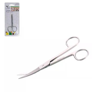 Imagem de Tesoura Ponta Curva Para Unhas Sobrancelha 8 cm - FMSP