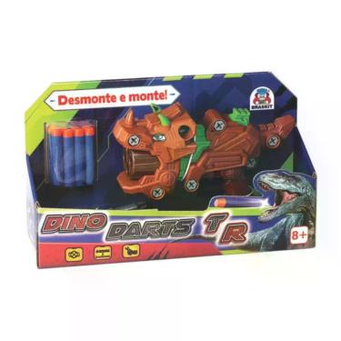 Imagem de Lançador de Dardos Dino Darts TR com 8 Dardos e Chave Brinquedo Infant