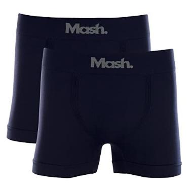 Imagem de Kit 2 Cuecas Boxer Micr S/Cost, Mash, Masculino, Azul Marinho/Azul Marinho, G