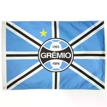 Imagem de Bandeira Oficial do Grêmio 256 x 180 cm - 4 Panos - JC Flamulas