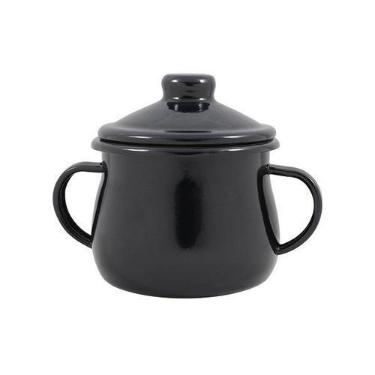 Imagem de Açucareiro Esmaltado n 8 - 380ml - Ewel - Esmaltado Ewel, Preto