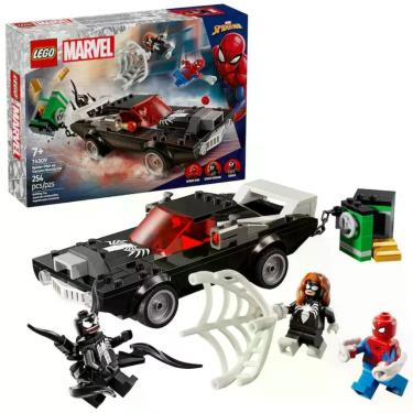 Imagem de Brinquedo de Construção 76309 com Minifiguras Marvel Homem-Aranha e Venom Preto Lego 254PEÇAS