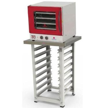 Imagem de Kit Forno Elétrico Progás Turbo Fast Oven Vermelho Prp-004 G2 110V E M