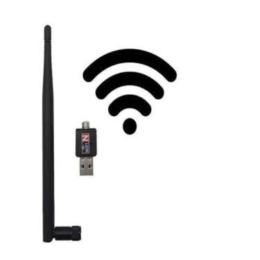 Imagem de Puveini Antena Wi-fi Wireless Notebook Pc Adaptador 1800mbps USB 1800 Mbps