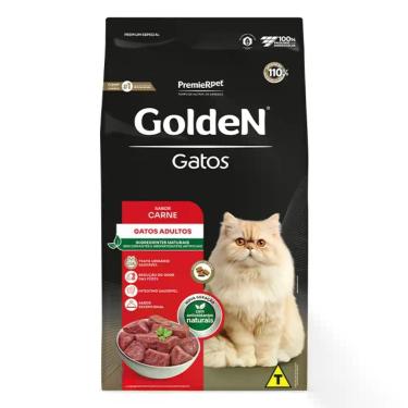 Imagem de Ração Golden Gatos Adultos Sabor Carne 10,1 kg - Premier