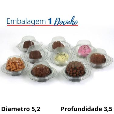 Imagem de Embalagem Individual Blister Brigadeiro Docinho 200 Unidades - Lucky F