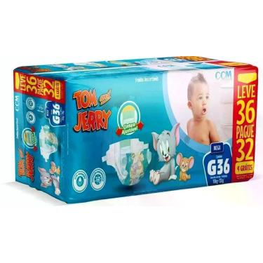 Imagem de Fralda Tom And Jerry Mega G 36 UN - Ccm