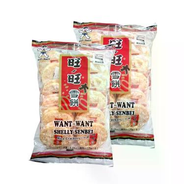 Imagem de Biscoito De Arroz Açucarado Shelly Sembei 150g (Kit com 2)