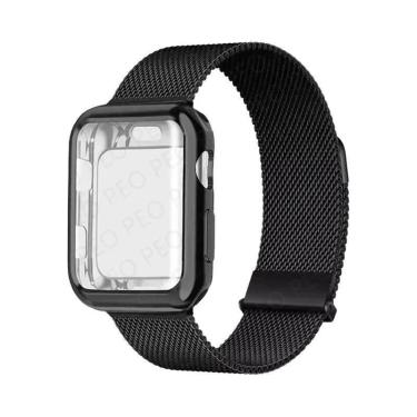 Imagem de Pulseira De Metal Com Fecho Magnético Para Apple Watch, 45mm 44mm 38mm