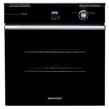 Imagem de Forno de Embutir a Gás Brastemp BOA84AE 78L 1250W Grill Timer Touch Preto 220V