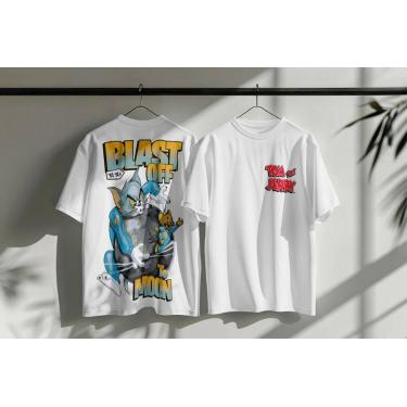 Imagem de Camisa Cartoon Desenhos - C.a sublima, Branca 8, M