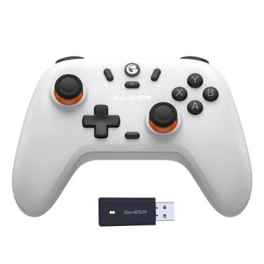 Imagem de Controlador sem fio GameSir Nova Lite 2.4g para PC com Windows, iPhone, Android, Switch e Steam Deck, Controle Bluetooth Gamepad com gatilho de efeito Hall, Turbo, vibração Rumble(Nova Lite(Branco))