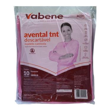 Imagem de Avental tnt mg longa rosa 130cmx100cm vabene
