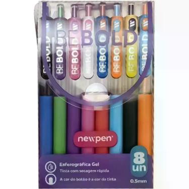 Imagem de Caneta Esferografica BE BOLD MAX 0.5MM GEL 8 Cores Estojo - Newpen