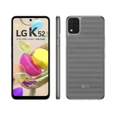 Imagem de Smartphone LG K52 64GB Cinza 4G Octa-Core 3GB RAM Tela 6,6 Câm. Quádru