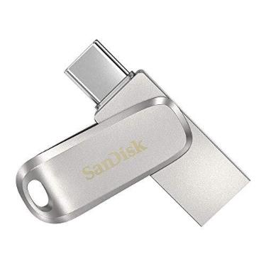 Imagem de SanDisk Ultra Dual Drive Luxe USB Type-C, 1 TB | Unidade flash USB, conectores reversíveis para smartphones USB-C, tablets e Mac, backup automático, USB 3.2 Gen 1, metal